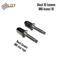 Exhaust bolts, long cap nuts, m6, lock nuts, 10 exhaust bolts, manifold bolts, etc.,....