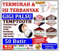 TEMPTOOTH 50 BUTIR / Gigi Palsu / Penambal Gigi / Gigi Palsu DL