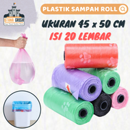 IG77 - Kantong Plastik Sampah Gulung 45 x 50 CM Isi 20 Pcs / Trash Garbage Bag Plastic Roll / Plasti