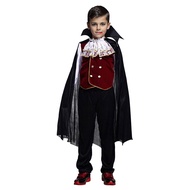 WGB Boys Halloween Vampire Cosplay Costume for Kids Carnival Party Dress up Outfit Children Role Pla