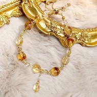 【訂製款 06】財運 黃晶 | 同人水晶 DIY設計手鏈