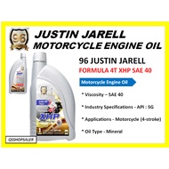 96 JUSTIN JARELL FORMULA 4T XHP MOTORCYCLE ENGINE OIL SAE 40 MINERAL  / ENGINE OIL