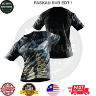 Kl City Boutique Sublimation Tactical Design Round neck T-shirt Baju Taktikal Dewasa Paskau Edt 1 Ready Stock Malaysia