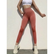 Elastic Knitted Perforated Yoga Gym Pants
