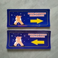 Hand Wash Stickers Before Entering Hand Wash Your Hand Wash Sink Direction/