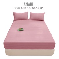 AMARI Satin Bed Sheet 6 Feet/5 Feet/3.5 Feet/3 Feet Set Free Pillowcases Suitable For Thick Mattress