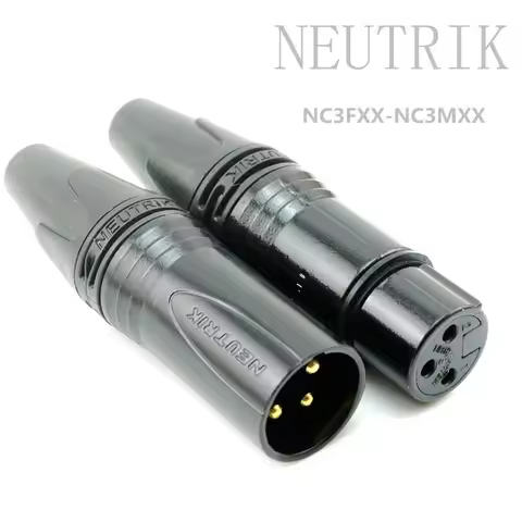 10pcs / lot HIGHT QUALITY new brand 5 pcs nc3mxx & 5 pcs nc3fxx male and female xlr connector 3 pins