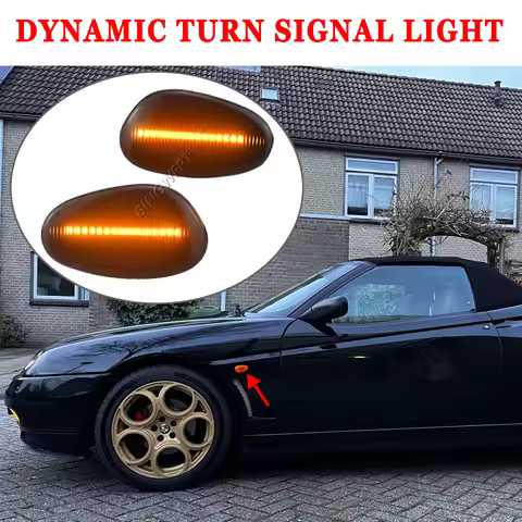 Car LED Dynamic Turn Signal Light For Alfa Romeo 145 146 1994 - 2000 For Alfa Romeo 155 1992-1997 Se
