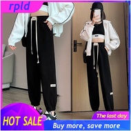 ฤดูร้อน Slim Fit ผู้หญิงยาวกางเกงสีชมพูขนาดใหญ่หลวม Harem กางเกง Streetwear หญิงสูงเอวกางเกงวิ่ง Swe