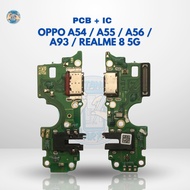 PCB BOARD CHARGER CONNECTOR FLEXI ORI CON T/C OPPO A54 5G / A55 5G / A56 5G / A93 5G / REALME 8 5G +