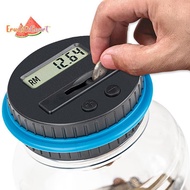 [ECM] Digital LCD Counting Coin Money Saving Box Jar Large Capacity For USD EURO GBP Money Electroni