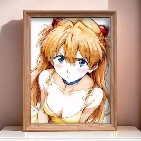 Anime Neon Genesis Evangelion Rei Asuka Acrylic Photo Frame Shinjiro Collect Bedroom Decor Poster Ph