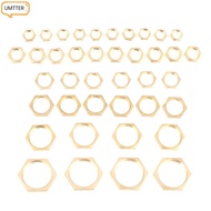 UMTTER 40 PCS Lock Nut Assortment, Thin Hex Hex Lock Nuts, Assorted G1/8 G1/4 G3/8 G1/2 G3/4 G1 Pipe