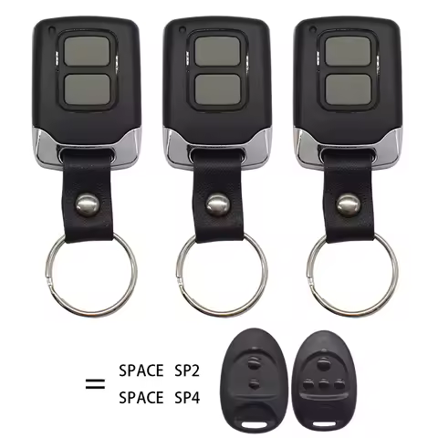 3pcs SPACE Garage Door Remote Control Compatible With SPACE SP2 SP4 433.92MHz Gate Keyfob Transmitte
