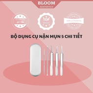 Bộ nặn mụn 5 chi tiết 3 nhíp gắp + 2 que nặn