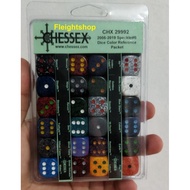 Dice D6 16mm Chessex Opaque Translucent Gemini Frosted Nebula Borealis