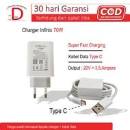 Infinix 70W Super Fast Charging Charger Heavy Adapter Type C Data Cable