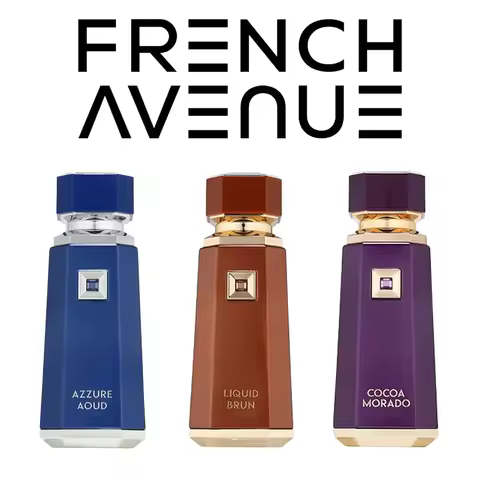 Fragrance World French Avenue Cocoa Morado World Azzure Oud Liquid Brun EDP for Women 3.4 Fl Oz Colo