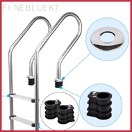 [finebluek7] 1 Pair Pool Ladder Anchor above Ground Plastic Durable Replacement Pedal Parts for Ladd