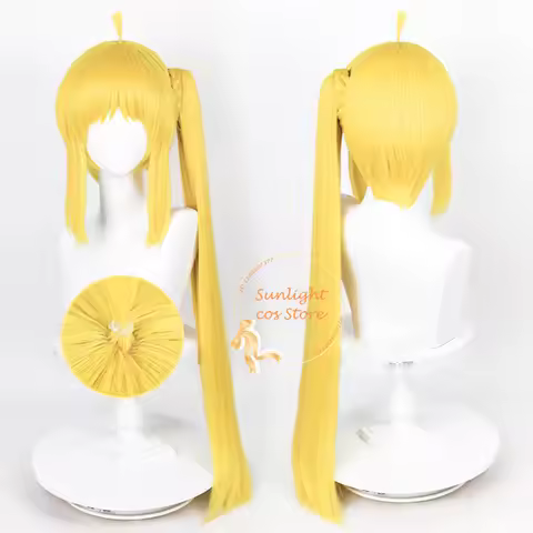 Anime Nijika Ijichi Cosplay Wig 82cm Long Yellow Wigs With Ponytail Heat Heat Resistant Synthetic Ha