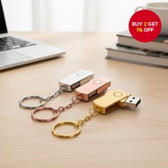 JASTER Cute USB 2.0 Rotatable Flash Drive 64GB to 128MB Metal Portable Pendrive Gift translates to: