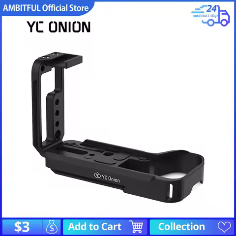 YC Onion Camera L Cage Camera L Bracket Litchi Series for Generic Sony Series Camera A72 A73 A9