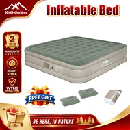 WTHB 7 Layer Inflatable Air Mattress Automatic Pump Single/Double 40CM Green Outdoor Camping Bed Til