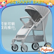 Baby Stroller Two-Way High View Baby Pushchair Can Sit Can Lie Lightweight Foldable Portable Baby Wa