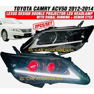 Toyota Camry acv50 2012 - 2015 front Projector headlamp headlight head lamp light led fog sport cove