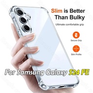 Clear Casing Samsung Galaxy S24 FE S24FE S23FE GalaxyS24FE 5G Transparent TPU Phone Case Shockproof 
