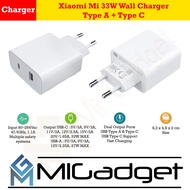 Xiaomi 33W Wall Charger Type A + Type C Charger Head hp