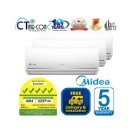 *PROMOTION*Midea AEPro 5 Ticks System 3 (9+9+12) Air Conditioner Aircon for 3 bedroom + NEW Installation