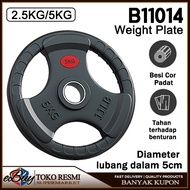 Rubber Coated Barbell Plate 2.5KG / 5KG 5CM Weight Plate Weight Plate Barbell Plate Dumbell