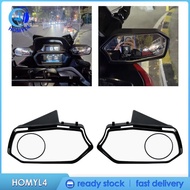 [Homyl4] 2Pcs Motorcycle Mirror Replacement Side Mirror Adjustable Angle for Xmax300 2023-2024 Turn Signals Light