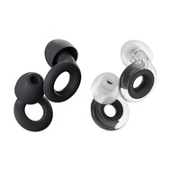 Loop Earplugs Everyday Plus Bundle (2-Pack) – Loop Quiet (Black) + Loop Engage Plus (Crystal) | Reus