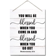 Wooden Sign Inspirational Psalms 91 Wood Art Sign - Christian Wall Decor, Bible Verse Print, Hanging