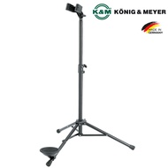 K&M® ขาตั้งบาสซูน (Bassoon Stand) สแตนเลสดำ แป้นรองกลม ปรับระดับความสูงได้ 70 – 120 ซม. รองรับบาสซูน