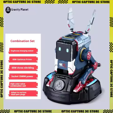 GravaStar Alpha65 Dog Nitrogen Charger 65W Gallium Nitride Charger Suitable for IPhone16 Xiaomi Huaw