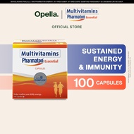 Pharmaton Essential Multivitamins Daily Support for Energy, Immunity 100 Capsules
