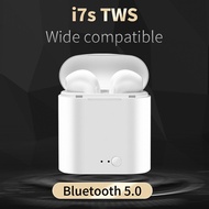 หูฟัง i7s TWS Wireless Headphones Bluetooth 5.0 Earphones Sport Gaming Headset Earbuds With Mic For For smart Phone Android iOS PK i9s no charging box -j
