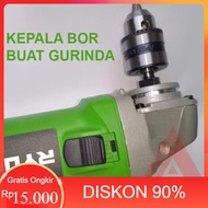 [Bisa COD] kepala bor buat gerinda / keyless drill chuck / gerinda jadi bor Bor / Mesin Bor / Alat T