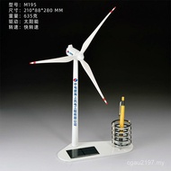 Wind Solar Model Ornaments Panel diy Scientific Volt Office Windmill Pen Holder Electric Constructio