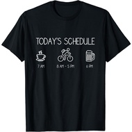 Today'S Schedule - Cycling Mountain Biking Bike T-Shirt