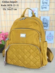 Tas Ransel Wanita Tas Chibao Ransel 3078-22 Bahan Kanvas Terbaru. Tas Wanita Tas Chibao Kanvas Chiba