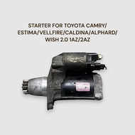 STARTER FOR TOYOTA CAMRY/ESTIMA/VELLFIRE/CALDINA/ALPHARD/WISH 2.0 1AZ/2AZ