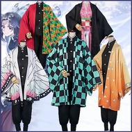 YT2 Demon Slayer Cosplay Costume Shinobu Kocho Haori Tomioka Giyu Tanjiro Full Set Outfit YT2