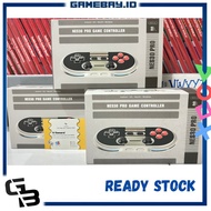 8BITDO Nes 30 Pro Game Bluetooth Controller for IOS Android and PC Black/White Nintendo Switch/ 8BIT