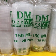 Thinwall DM 150 SQML - 150ML Square Contents 25 Sets