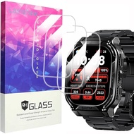 Compatible for AMAZTIM M3E Smart Watch Screen Protector, [3 Pack] 9H Tempered Glass Screen Protector