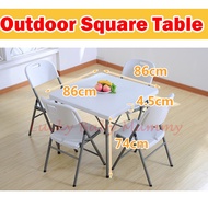 【86x86】Foldable Utility Square Table/Chair/Dining Table / Fireheart